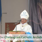 Archbishop Subrato is delivering homily, Diang Pilgrimage 2023