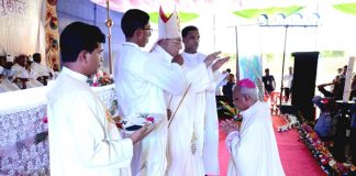 1st Archbishop of Chitttagong Most Rev. Moses Costa, csc Invested with the Pallium