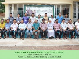 Participants in the Basic Training Course for Catechists