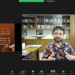 Mr. Manik Willver DCosta during his session in the online Bible course 2021