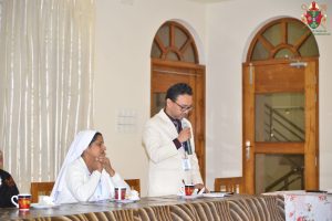 Apostolic Nuncio to Bangladesh Archbishop Kevin S. Randall meets the Chattogram Archdiocesan Curia
