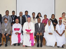 Apostolic Nuncio to Bangladesh Archbishop Kevin S. Randall meets the Chattogram Archdiocesan Curia