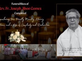 Funeral Rites of Rev. Fr. Joseph Jibon Gomes Completed