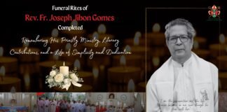 Funeral Rites of Rev. Fr. Joseph Jibon Gomes Completed Funeral Rites of Rev. Fr. Joseph Jibon Gomes Completed